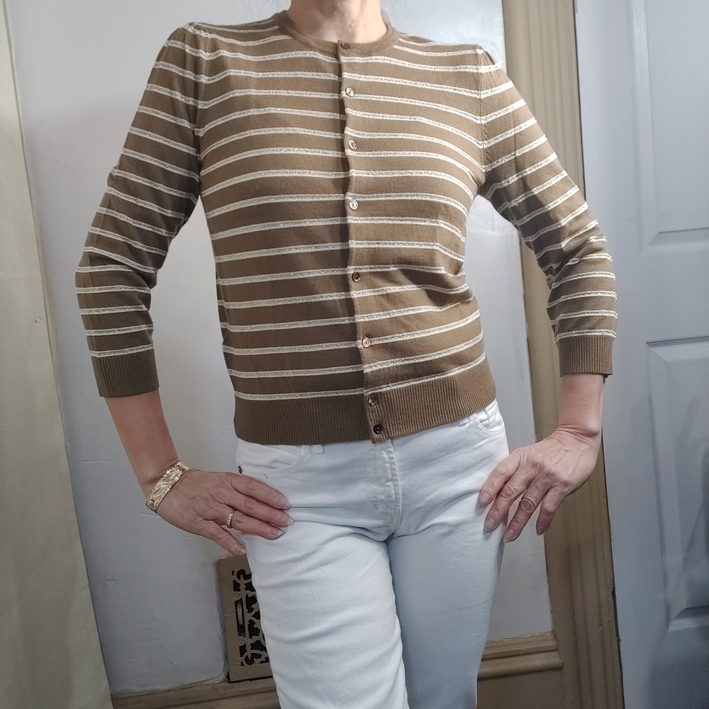 J. Crew Striped Cardigan/Sweater